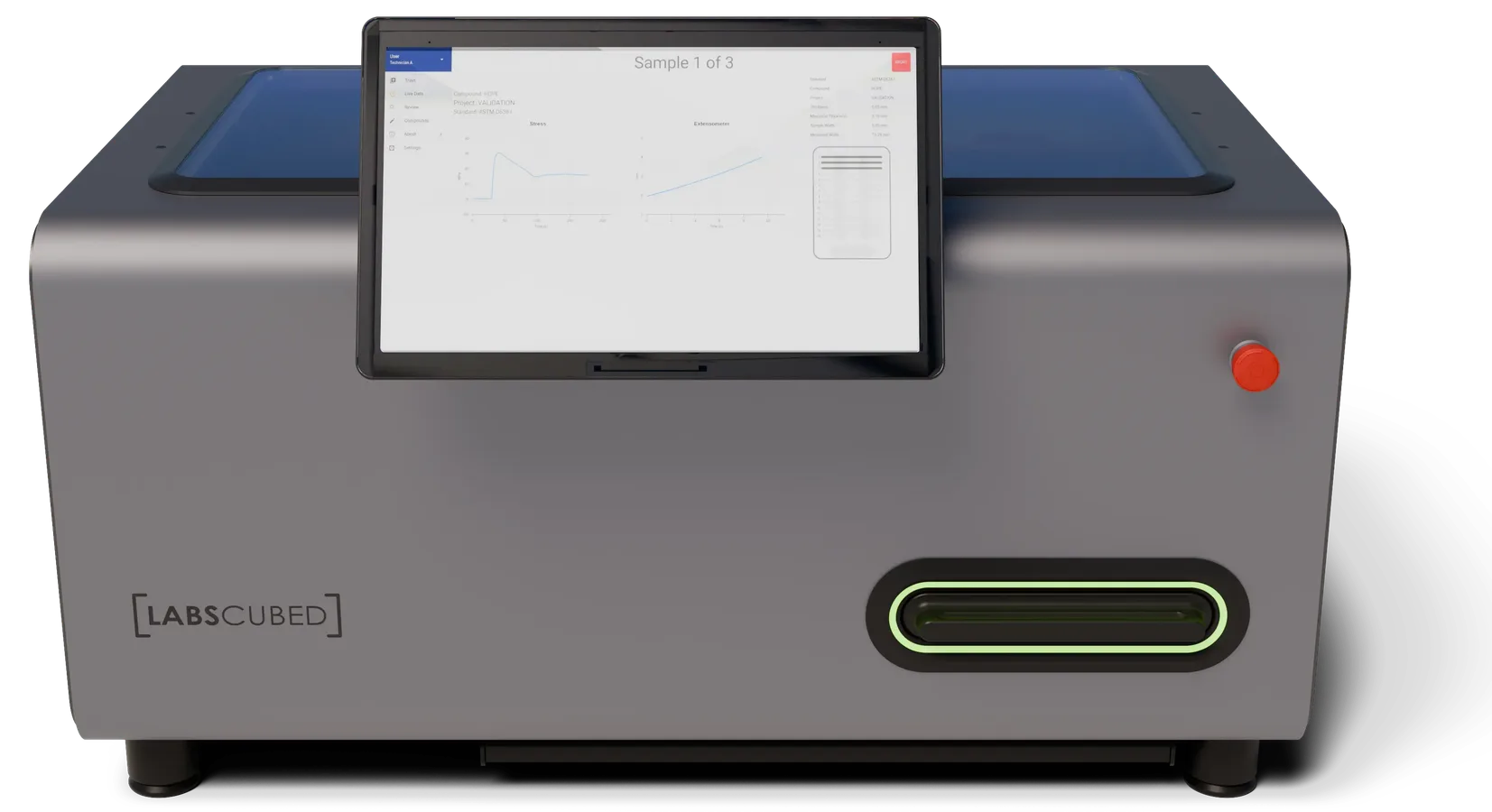 CubeTen automated tensile testing machine